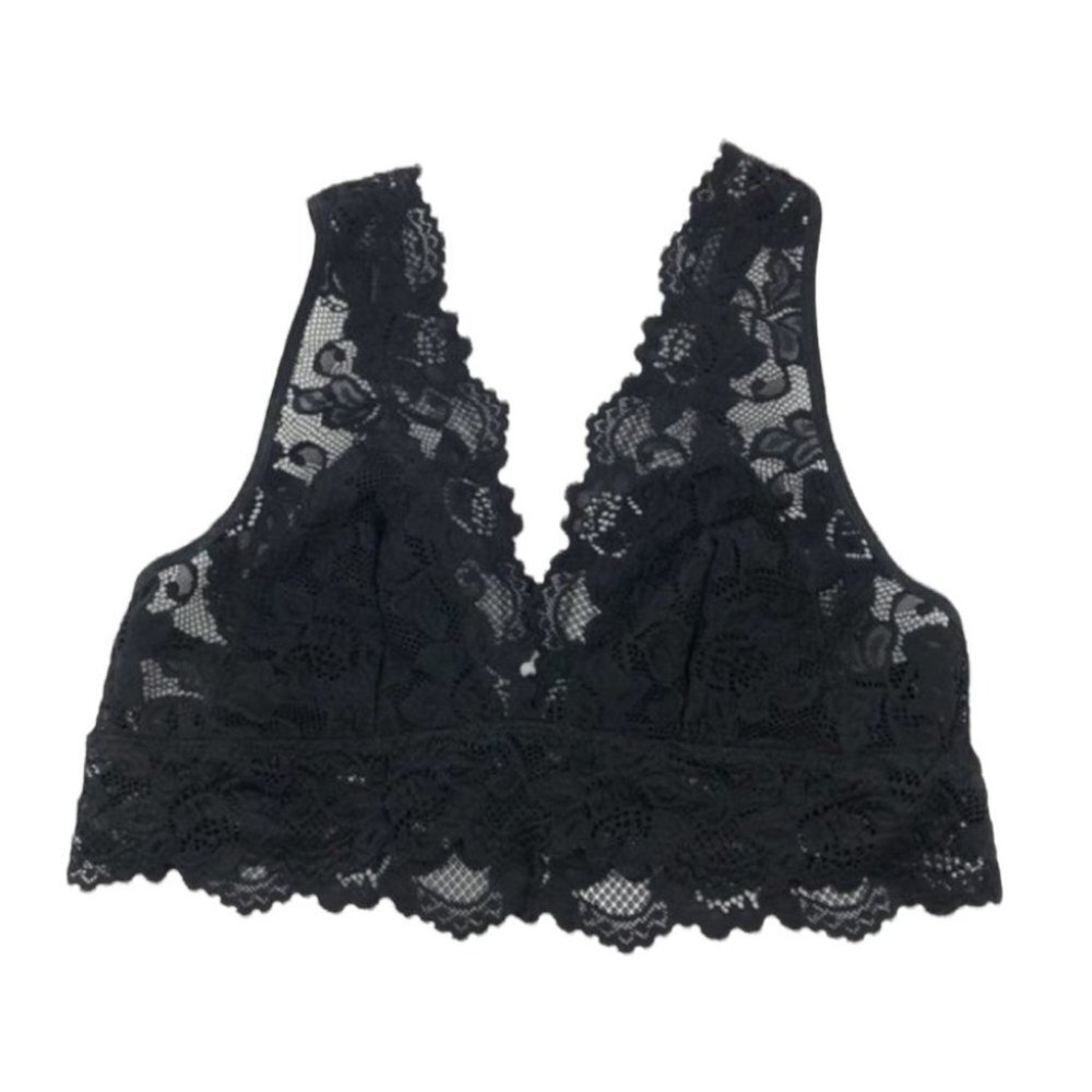 Black lace bralette adjustable  straps
